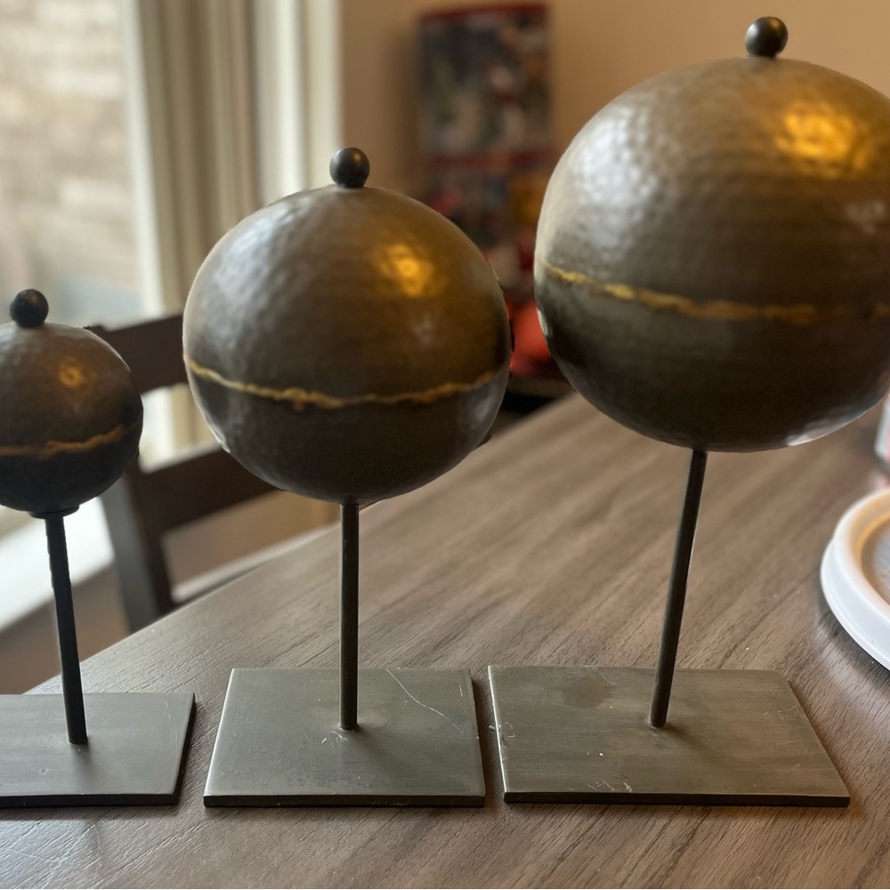 COPY - Arteriors Rocco Hammered Iron Sculptures